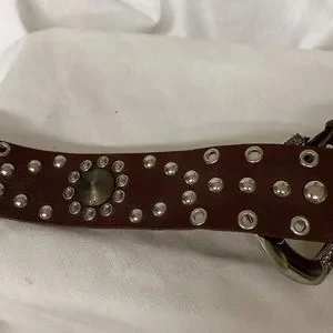 New Leather Rock Crystal Studded Belt Leather Rock | Accessories | New Leather Rock Crystal  main image 2